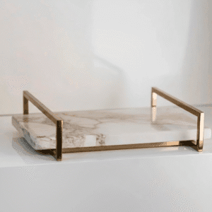 Bandeja Giverny Calacata Gold