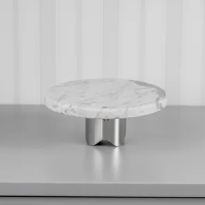 Boleira Bespoke Petit Carrara com Base Silver