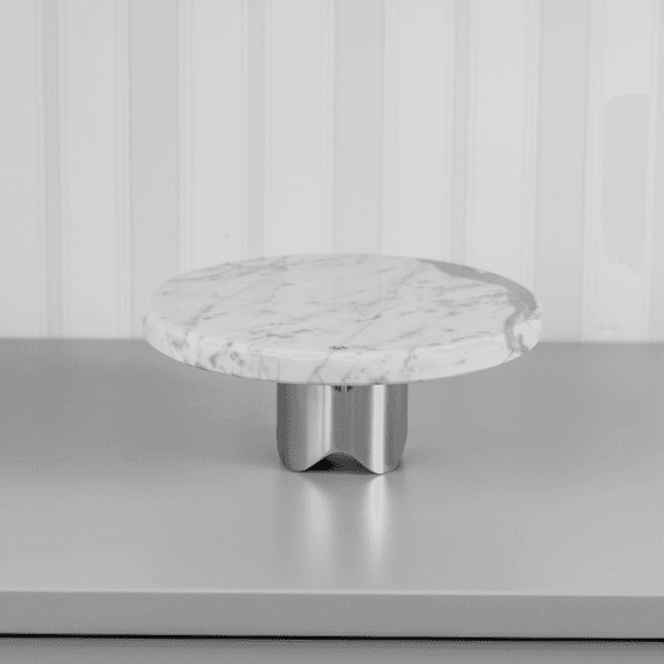 Boleira Bespoke Petit Carrara com Base Silver