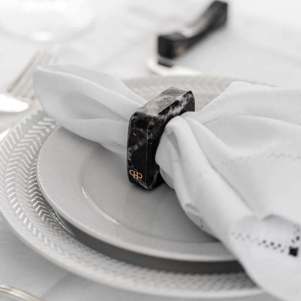 Anel de Guardanapo Nero Marquina