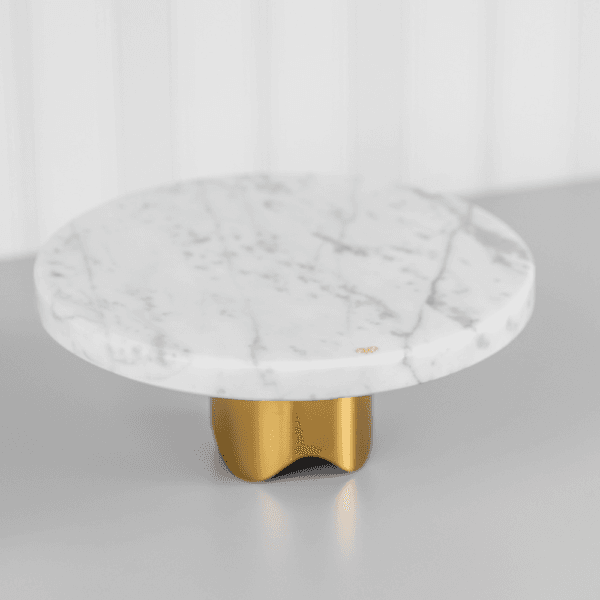 Boleira Bespoke Carrara com Base Gold