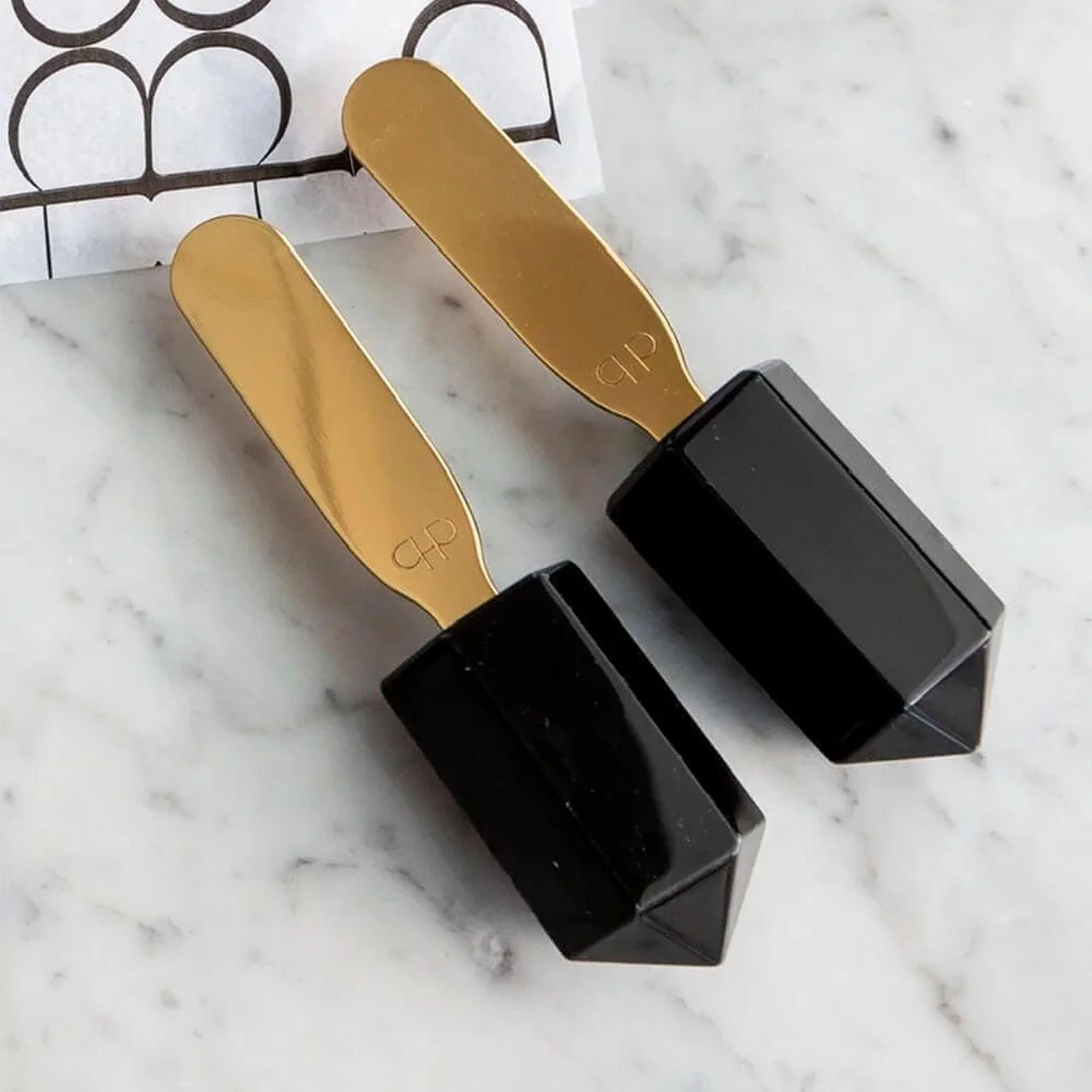 Espátulas Voler Gold - Quartzo Obsidiana