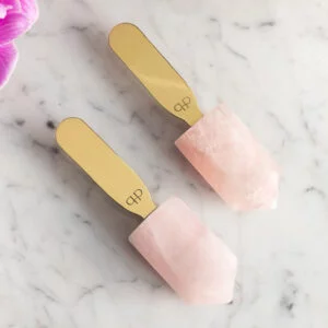 Espátula Voler Gold - Quartzo Rosa