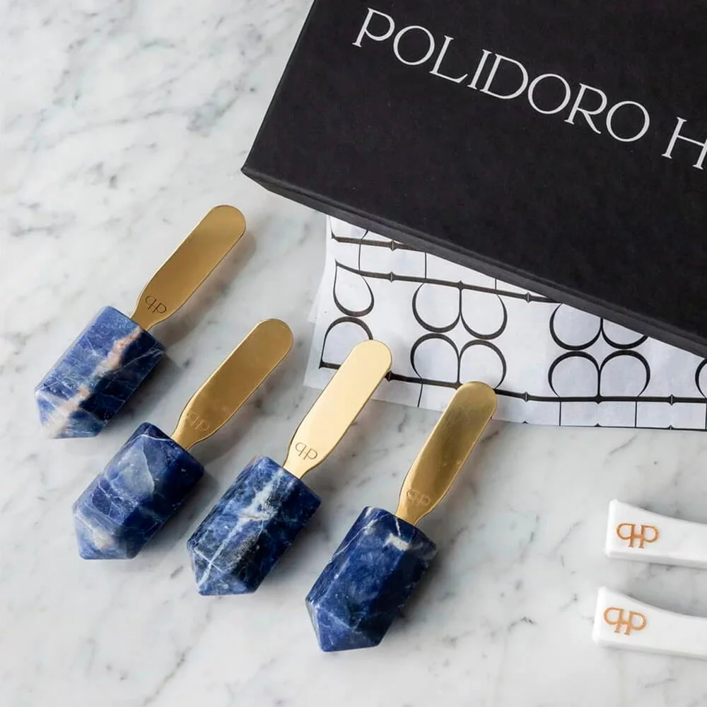 Espátulas Voler Gold - Quartzo Sodalita - Imagem 4