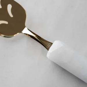 Pá para Bolo Gold Quartzo Branco
