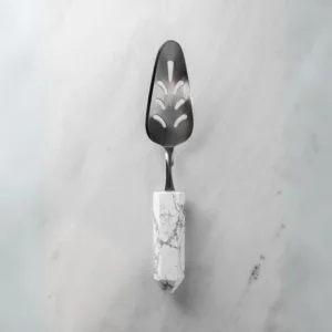 Pá para Bolo Silver Quartzo Howlita