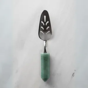 Pá para Bolo Silver Quartzo Verde