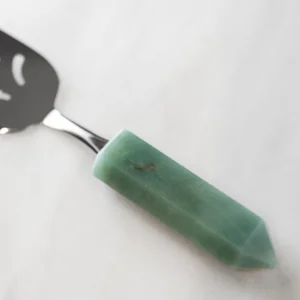 Pá para Bolo Silver Quartzo Verde