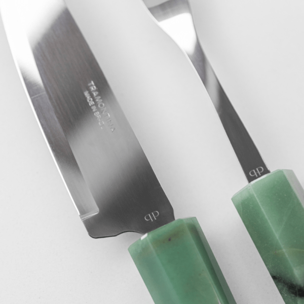 Conjunto de Talheres Para Churrasco Quartzo Verde - Imagem 3