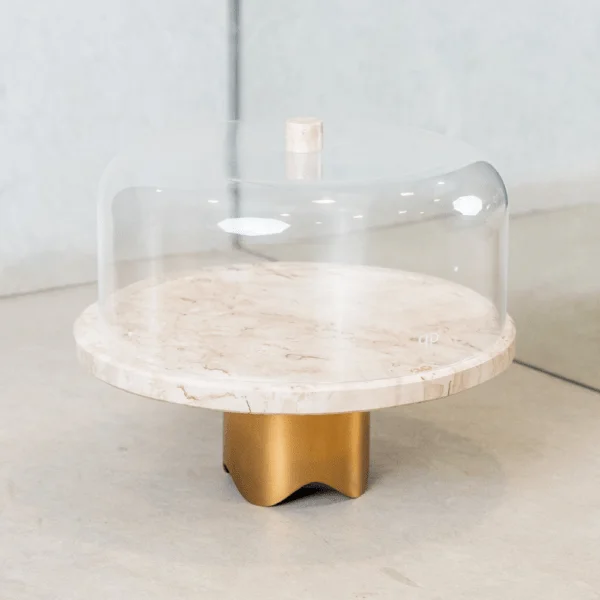 Cúpula para Boleira com Puxador Travertino Polido - Imagem 2