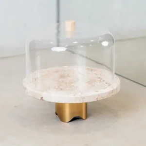 Cúpula para Boleira Petit com Puxador Travertino Polido