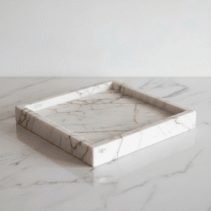 Bandeja Triunfo Quadrada Calacata Gold