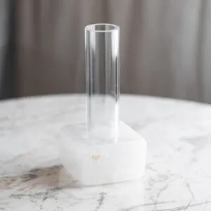 Vaso Solitário Acrílico Quartzo Branco