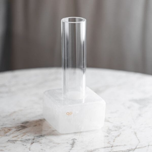 Vaso Solitário Acrílico Quartzo Cristal - Imagem 2