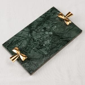 Bandeja Laço Mármore Verde Guatemala