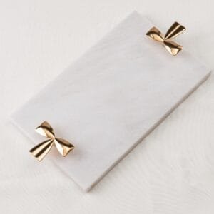 Bandeja Laço Mármore Branco