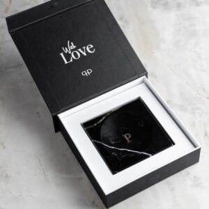 Petit Carré Verde & Caixa Presente Branca