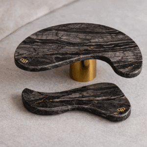 Escultura Curves Nero Madeira