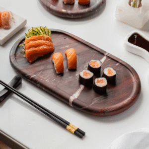 Bandeja Momentos Napoleão Bordeaux Oval