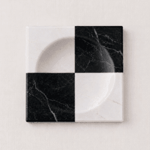 Porta-Jóias Quadriculado - Nero Marquina