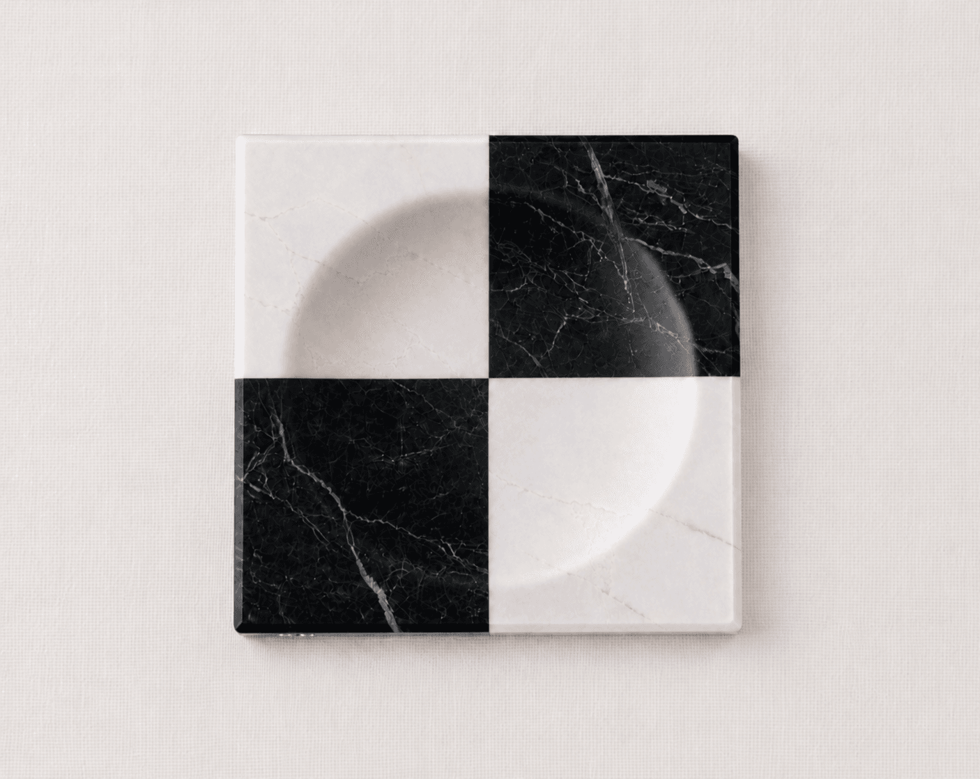 Porta-Jóias Quadriculado - Nero Marquina