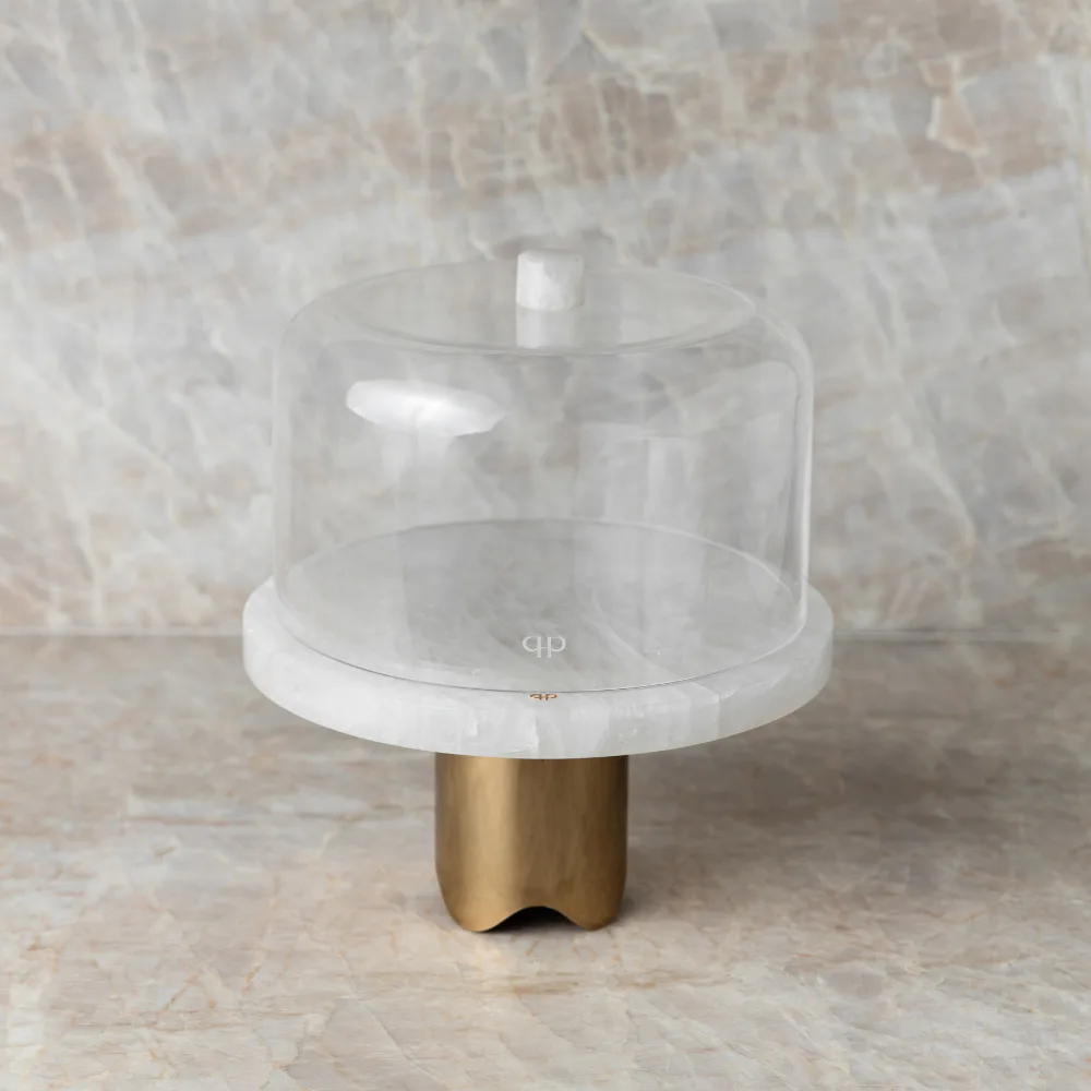 Boleira Bespoke Petit Ônix Cristal com Base Gold - Imagem 8
