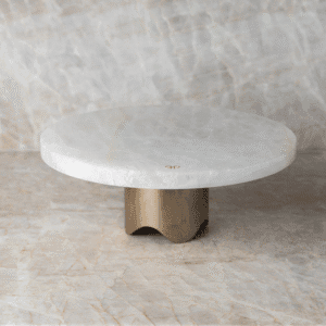 Boleira Bespoke Ônix Cristal com Base Gold