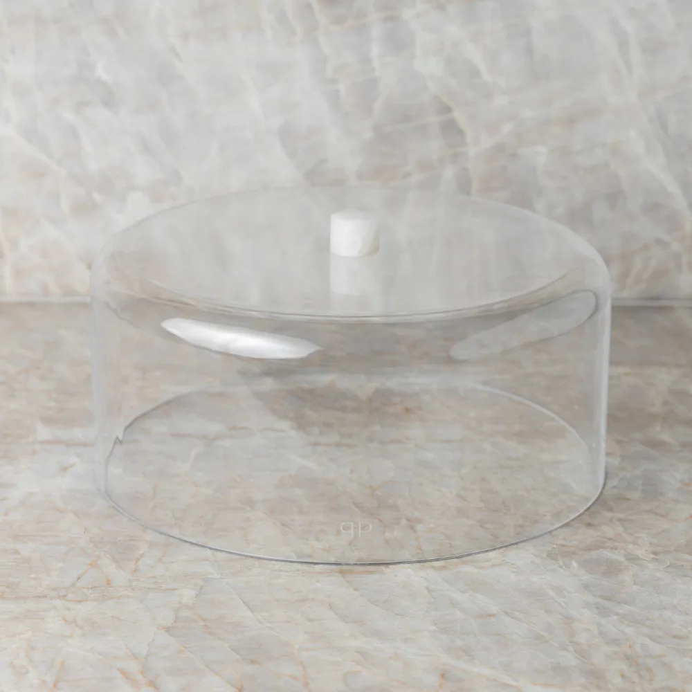 Cúpula G para Boleira com Puxador Ônix Cristal