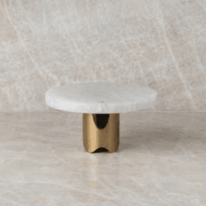 Boleira Bespoke Petit Ônix Cristal com Base Gold